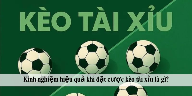 Kinh nghiệm hiệu quả khi đặt cược kèo tài xỉu là gì?