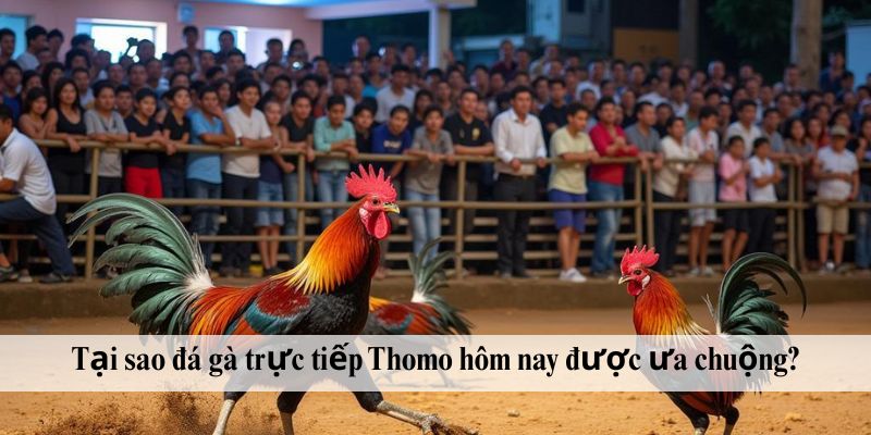 Tại sao đá gà trực tiếp Thomo hôm nay được ưa chuộng?
